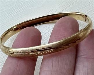 Item 199:  14K Bangle:  $295