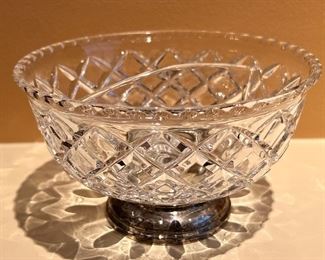Item 128:  Divided Bowl with Sterling Base:  $34