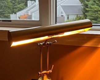 Item 165:  Adjustable Brass Desk Lamp - 15": $75