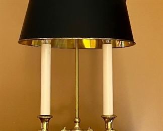 Item 167:  Double Brass Candelabra Lamp - 19.5":  $145