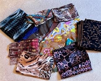 Assorted scarves all priced at the sale!