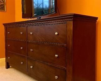 Item 175:  Dresser - 63"l x 17.25"w x 33.5"h:  $345