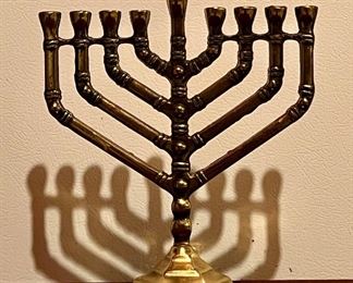 Item 184:  Brass Menorah - 7.5":  $14