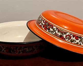 Item 188:  Vintage Enamel Baking Pan:  $28