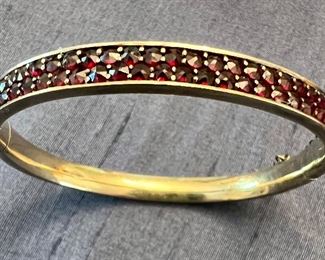 Item 201:  Bohemian Vintage Garnet Bracelet: $65