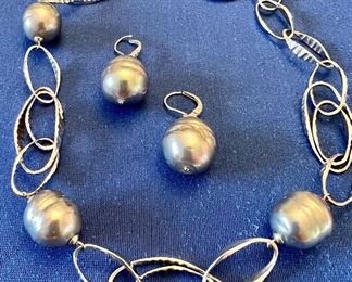 Item  : Sterling Necklace and Matching Earrings: $85