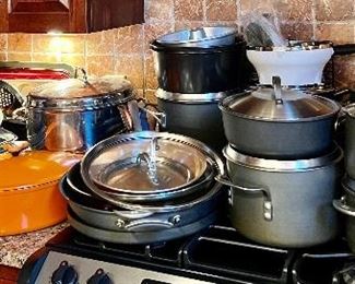 Kitchenware galore - Calphalon Pans, baking pans, utensils, glassware & more!