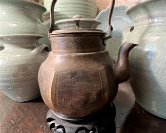 Chinese copper small teapot