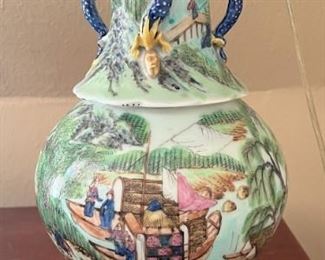 19th century Chinese lamp - not drilled