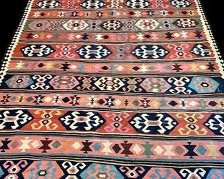 Vintage Kilim wide runner