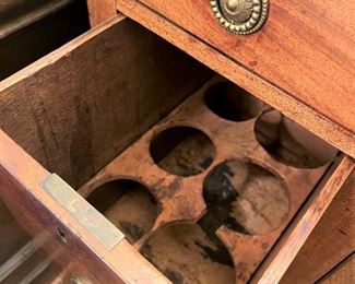 Wine drawer in early 19th century sideboard