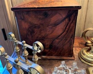 Antique cigar humidor