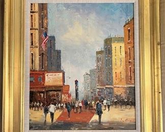 Impressionist MCM painting - American