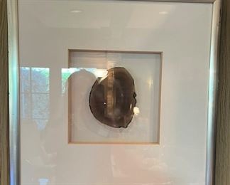 Framed sliced geode