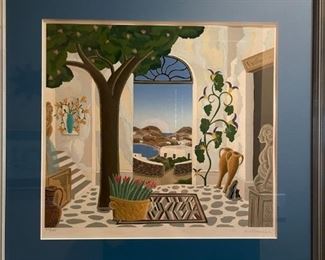 Thomas Mcknight - Mykonos Series # 5 "Courtyard - Signed and Numbered 87/175