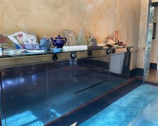 Black Laqured Floating Buffet