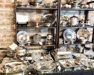 More silverplated serving pieces to die for!