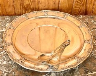 WALLACE ROSEPOINT sterling silver large serving tray.