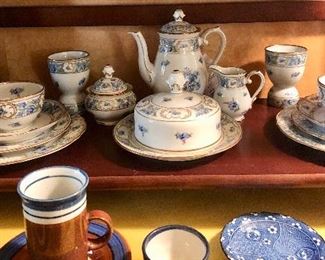 Forget Me Not” tea/breakfast set. 17 pieces. SCHUMANN BAVARIA  