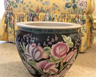 14” Chinese jardinière/fishbowl/planter