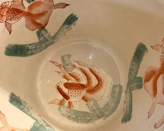 14” Chinese jardinière/fishbowl/planter Interior 