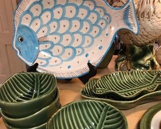 ZODAX Green leaf bowls