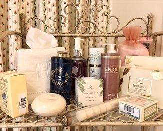 Luxury soaps and talcs
