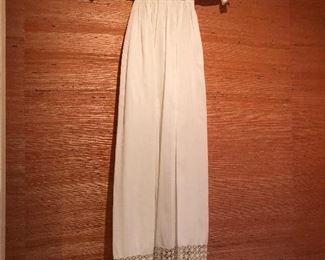 Antique christening gown lace, handsewn.