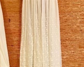 Antique christening gown, lace, handsewn.