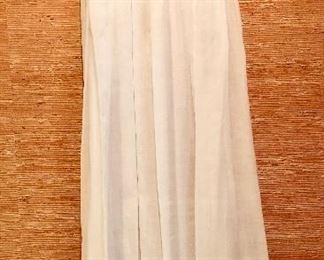 Antique christening gown, lace, handsewn.