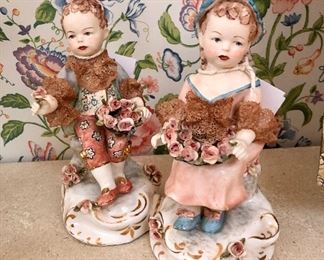 California Dresden Figurines by Avis Wright. Edmond and Marie.   