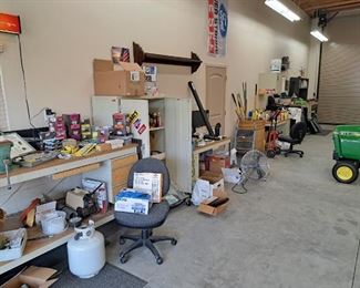 Garage full of tools..automotive supplies etc