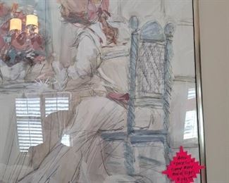 Mixed media signed listed artist