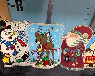 Vintage Holiday signs.