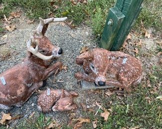 Deer garden ornaments.