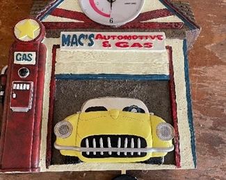 Mac's Automotive & Gas clock.