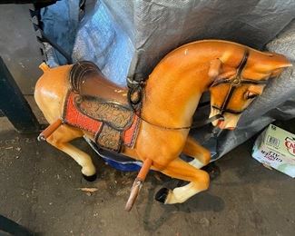 Plastic horse.