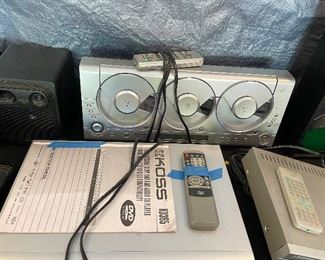 Koss DVD player. 