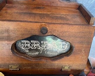 Wooden Bread box.