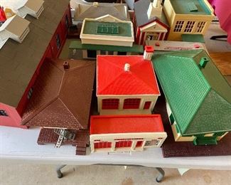 Plasticville o scale vintage buildings.