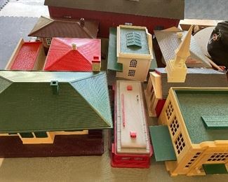 Plasticville o scale vintage buildings.