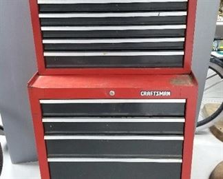 Craftsman 5 Drawer Tool Chest, 30" X 27" X 18", With 8 Drawer Top Box, Full Unit Height 48.5"