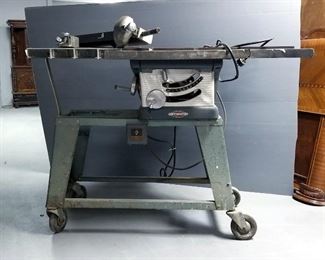 Vintage Craftsman 10" Table Saw, Model 11327580, Powers On