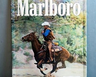 Marlboro Man Pressed Tin Advertisement, 22" x 17.5"