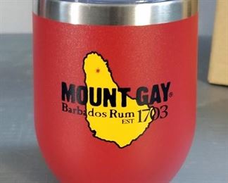 Mount Gay Barbados Rum Hook Bar Game, And Mount Gay Barbados Rum 12 Oz. Stainless Steel Tumblers, Qty 12