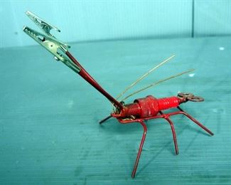 Vintage Dietz Tubular Driving Lamp, 11" Tall, Carved Wood Birds, Qty 2, Elephant, And More, Total 8