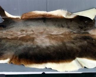 Deer Hide With Hair On, 50" x 39"