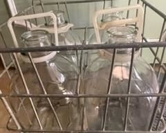 milk bottles