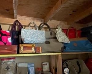 various bags and totes