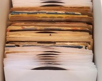 Selection of 45 rpm records.
